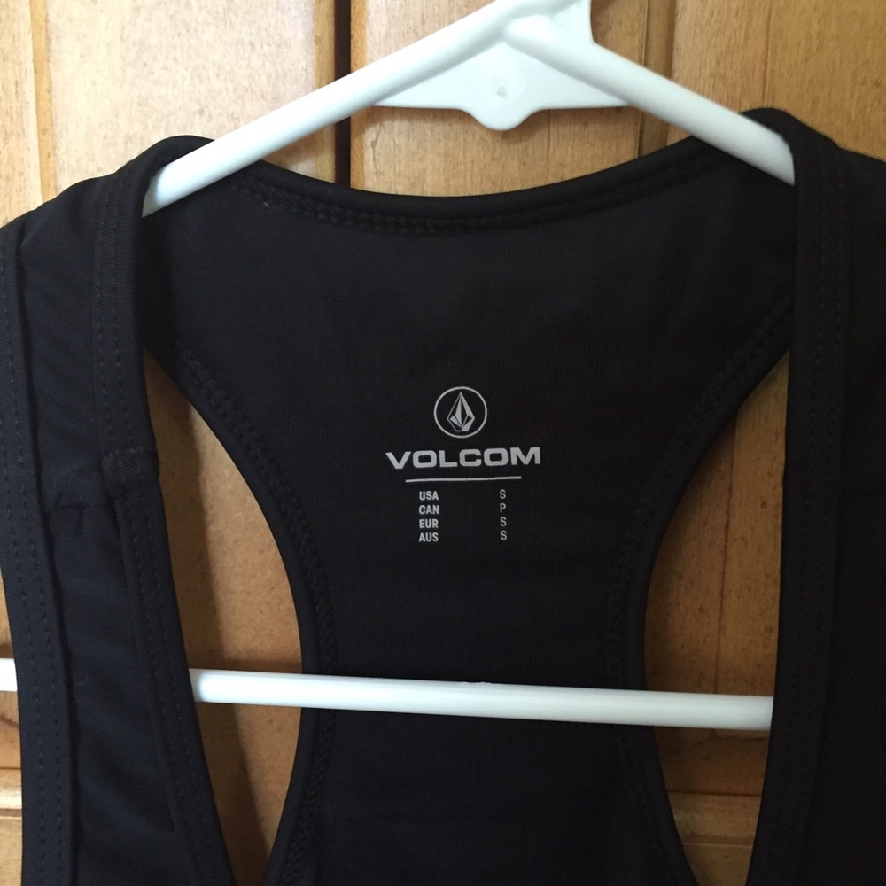 Volcom Black Racerback Tank Top - Picture 3 of 3